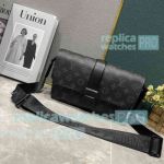 Copy L--V Black Monogram S-Cape Messenger Bag M46794 